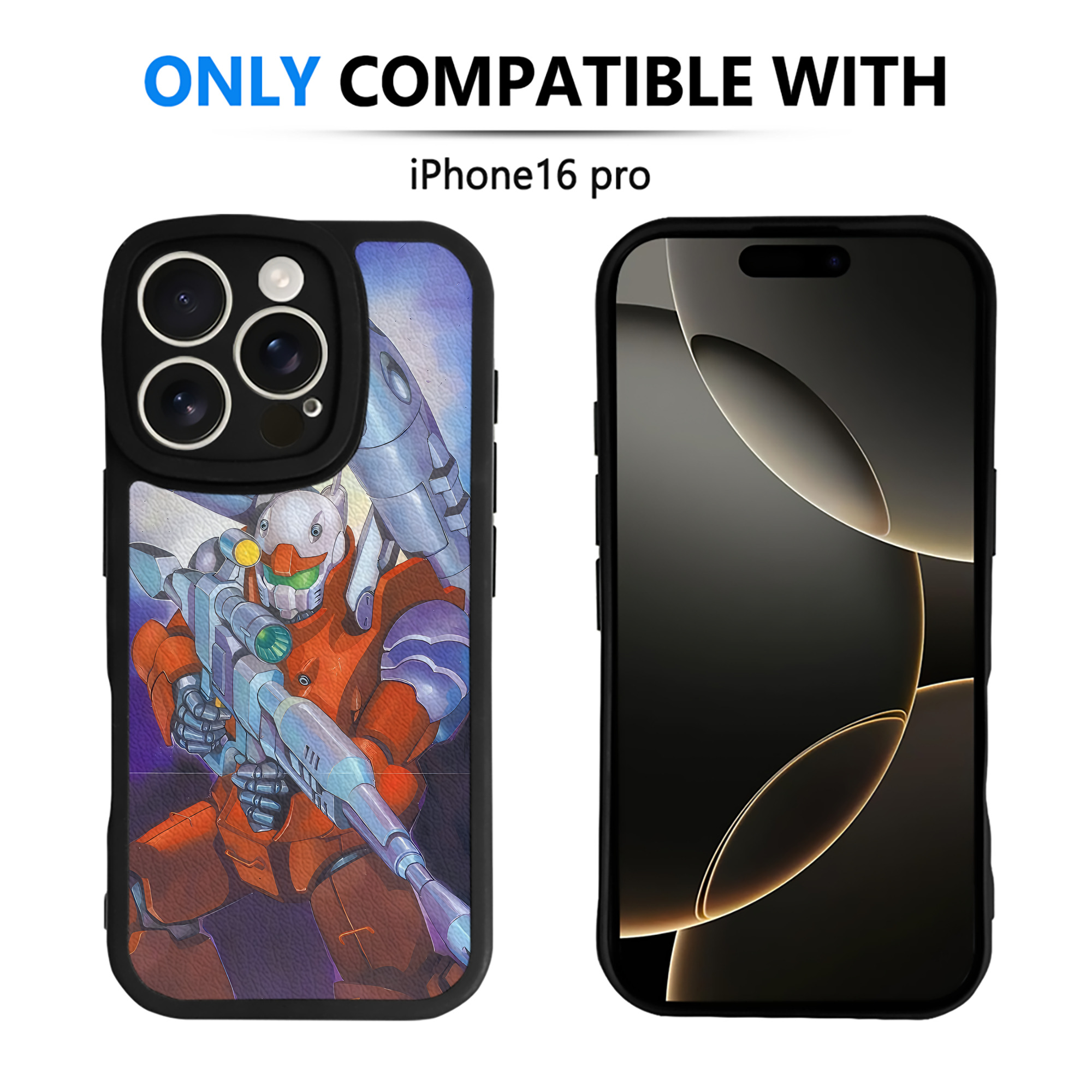 （画像用） 機動戦士ガンダム Mobile Suit Gundam 【iPhone 16シリーズ対応】シリコンスマホケース（レザー調） 材質：シリコン